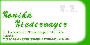monika niedermayer business card